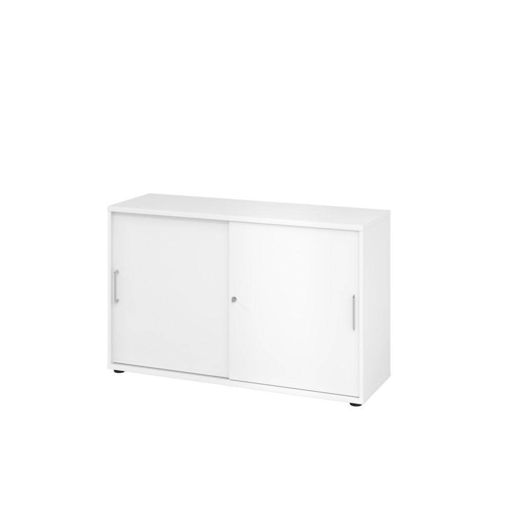 Produktabbildung: Hammerbacher Schiebetürschrank 2OH 120cm BS Weiß/Weiß