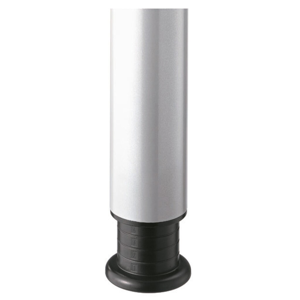 Produktabbildung Nr. 3: Hammerbacher Manuell höhenverstellbarer Schreibtisch Akzent, 4-Fuß Gestell, BxT 1.800 x 1.000 mm, weiß