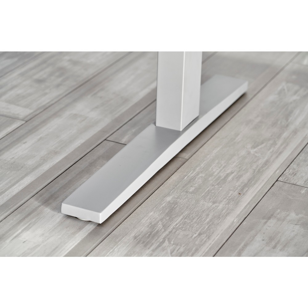 Produktabbildung Nr. 5: Hammerbacher Elektrisch höhenverstellbarer Schreibtisch 1-stufig, C-Fuß, BxT 1.800 x 800 mm,  Ahorn, silber