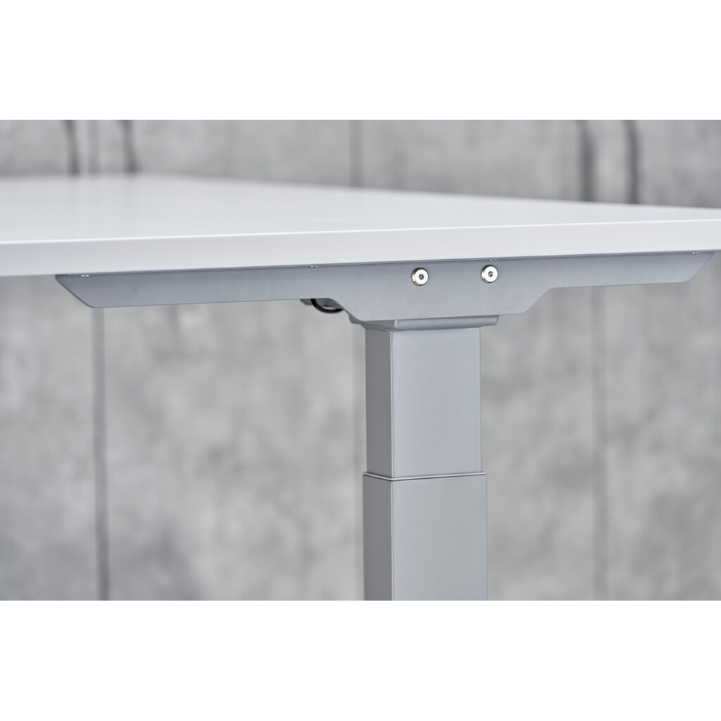 Hammerbacher Elektrisch höhenverstellbarer Schreibtisch 2-stufig, Memory-Schalter, C-Fuß, BxT 1.800 x 800 mm, graphit Produktabbildung Nr. 6: Hammerbacher Elektrisch höhenverstellbarer Schreibtisch 2-stufig, Memory-Schalter, C-Fuß, BxT 1.800 x 800 mm, graphit