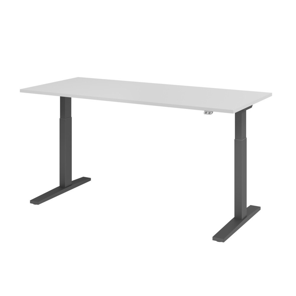 Produktabbildung Nr. 1: Hammerbacher Elektrisch höhenverstellbarer Schreibtisch 1-stufig, C-Fuß, BxT 1.800 x 800 mm,  grau, graphit