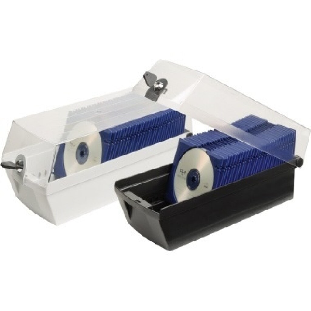 HAN CD-Box MÄX 60 9260-13 60CDs Schloß schwarz Produktabbildung Nr. 2: HAN CD-Box MÄX 60 9260-13 60CDs Schloß schwarz