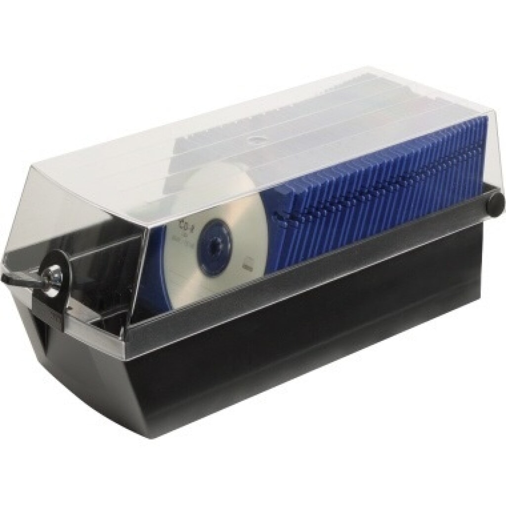 HAN CD-Box MÄX 60 9260-13 60CDs Schloß schwarz Produktabbildung: HAN CD-Box MÄX 60 9260-13 60CDs Schloß schwarz