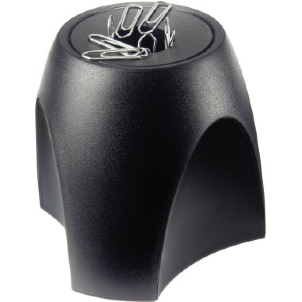 HAN Klammernspender DELTA 1752-13 +Magnet 95x88x95mm schwarz Produktabbildung: HAN Klammernspender DELTA 1752-13 +Magnet 95x88x95mm schwarz