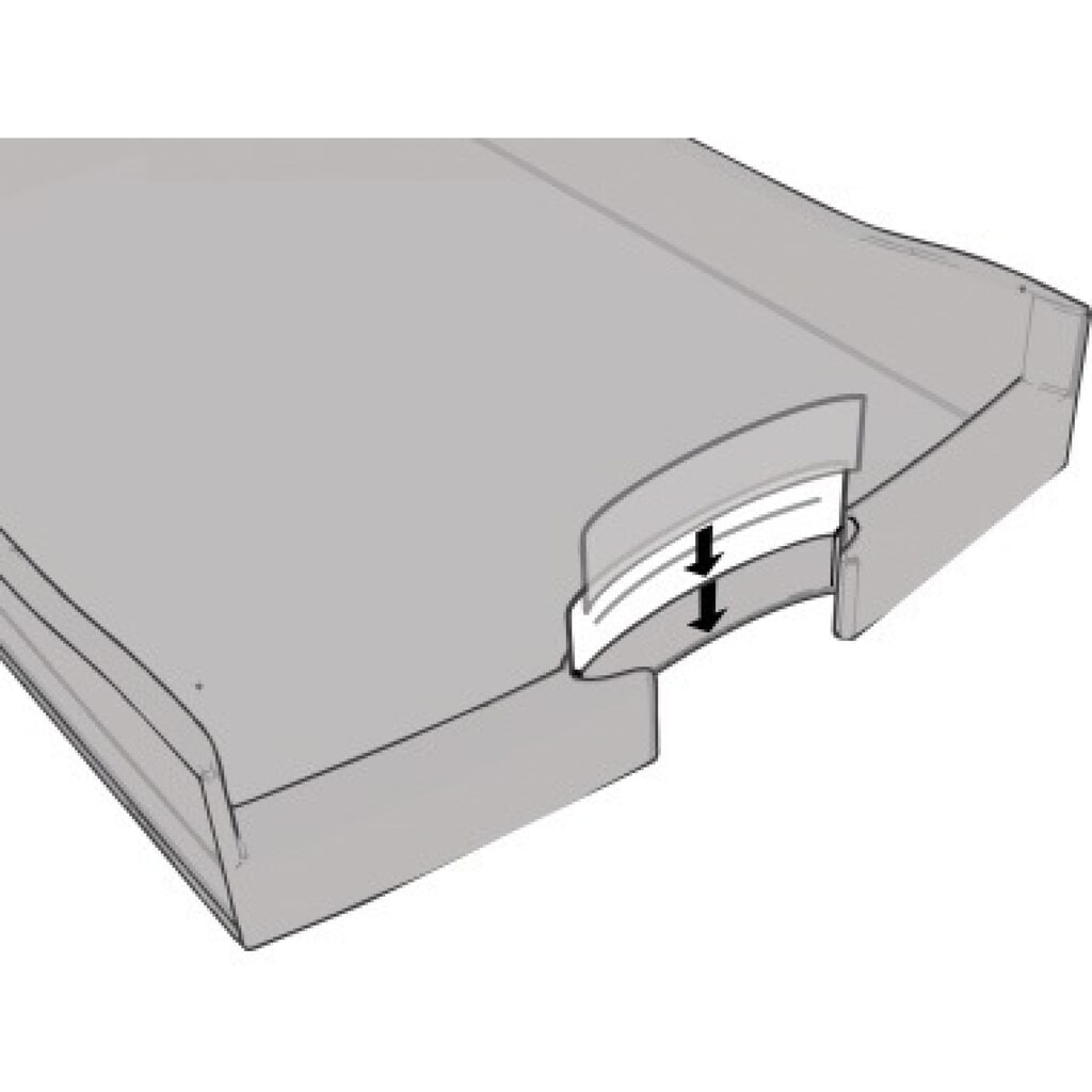 Produktabbildung Nr. 3: HAN Schubladenbox IMPULS 1013-13 DIN A4/C4 4Fächer offen sw