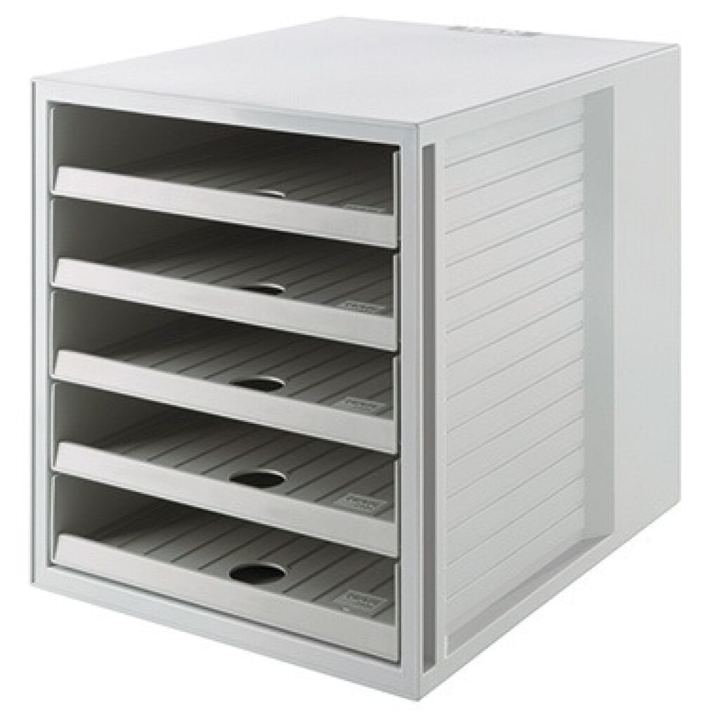 Produktabbildung: HAN Schubladenbox KARMA 14018-18 5Schubfächer Recycling öko-gr