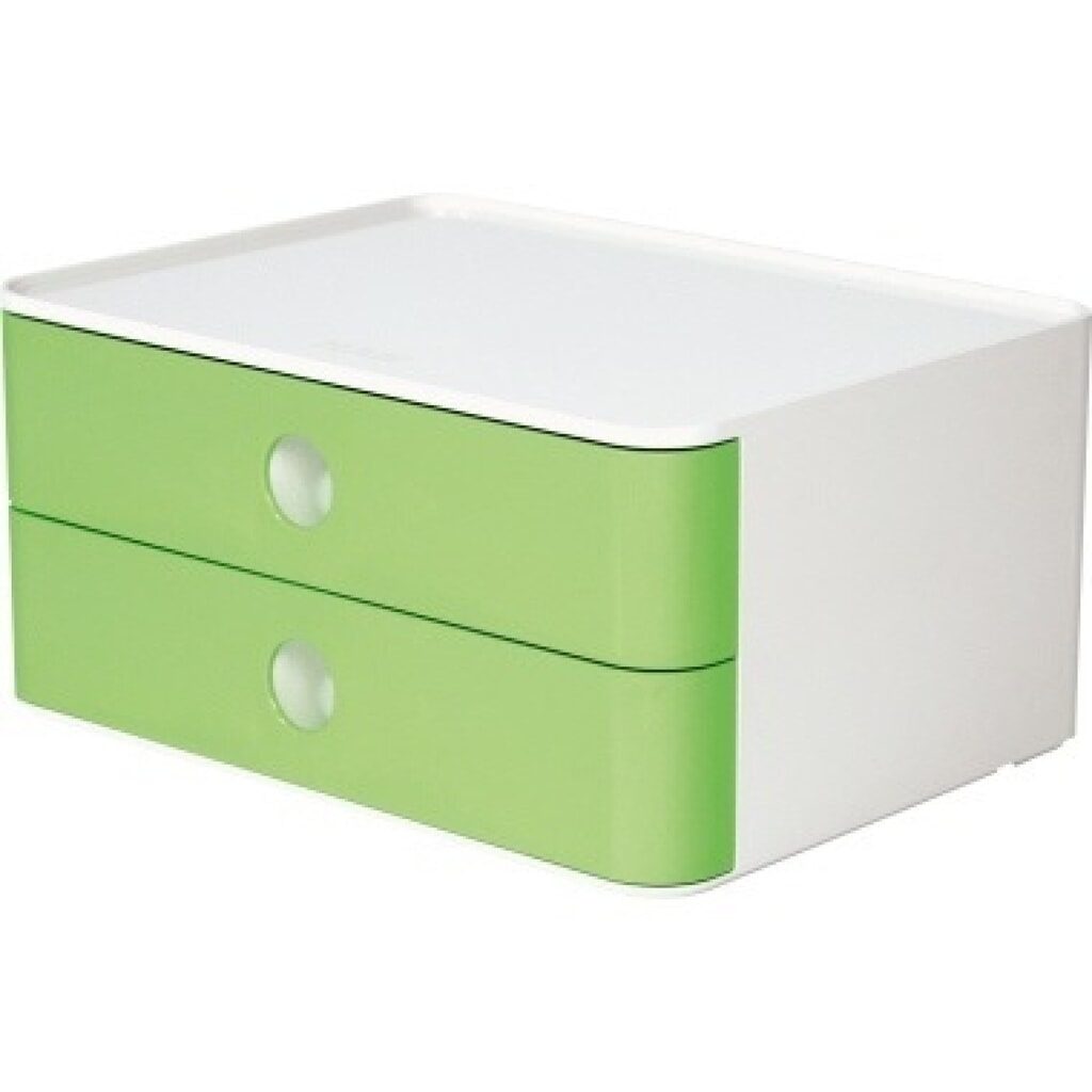 HAN Schubladenbox SMART-BOX PLUS ALLISON 2 Schubladen 1120-80 grün Produktabbildung: HAN Schubladenbox SMART-BOX PLUS ALLISON 2 Schubladen 1120-80 grün