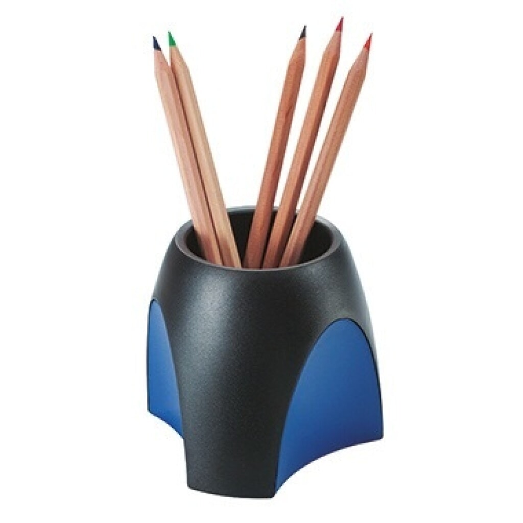HAN Stifteköcher Delta 175334 schwarz/blau Produktabbildung: HAN Stifteköcher Delta 175334 schwarz/blau