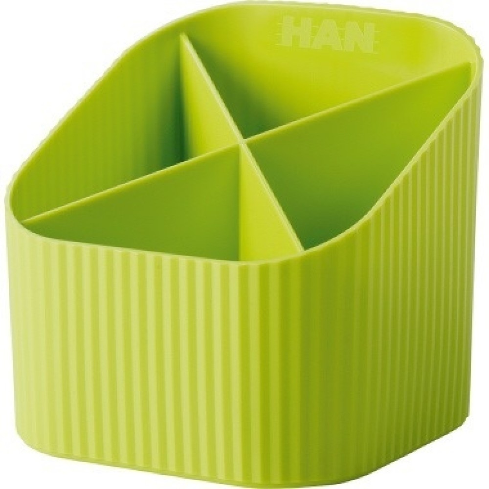 Produktabbildung: HAN Schreibtischköcher Re-X-LOOP 17238-950 4Fächer RC lemon