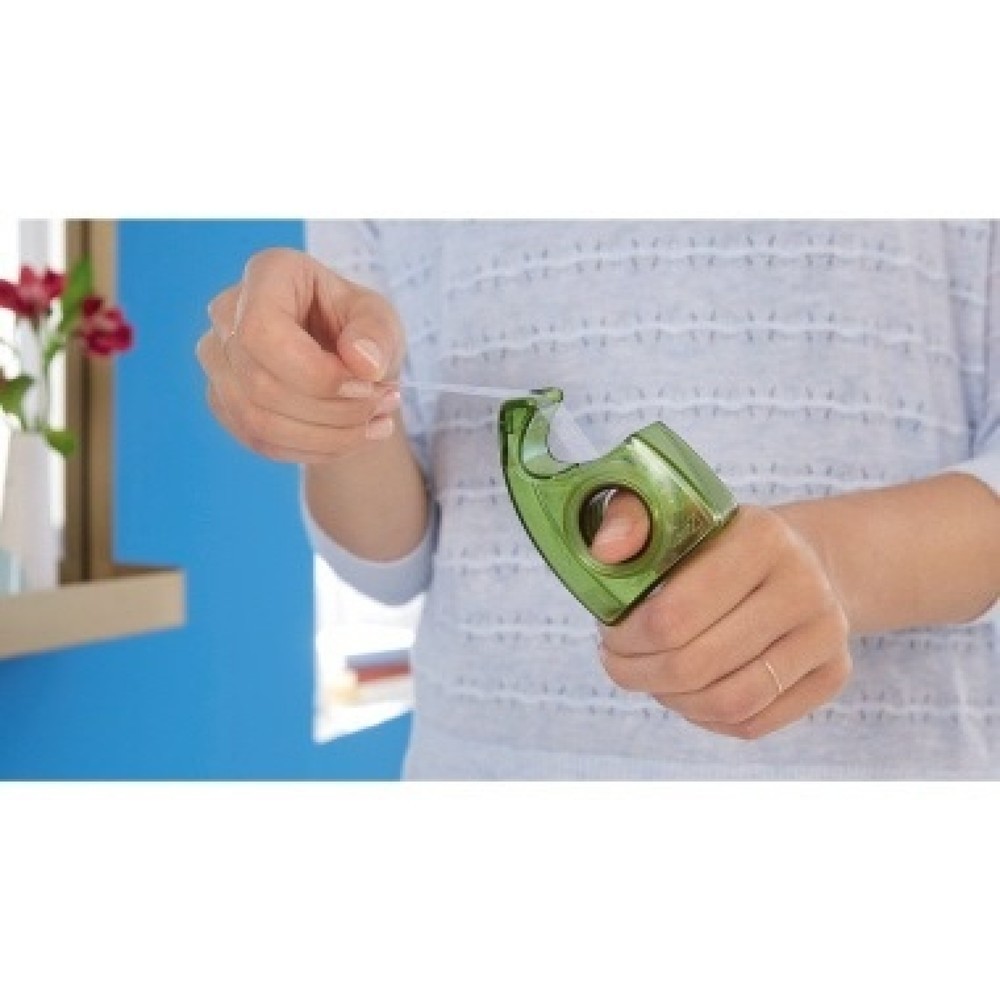 Produktabbildung: tesa® Handabroller Easy Cut ecoLogo 57955-00000 19mmx10m grün