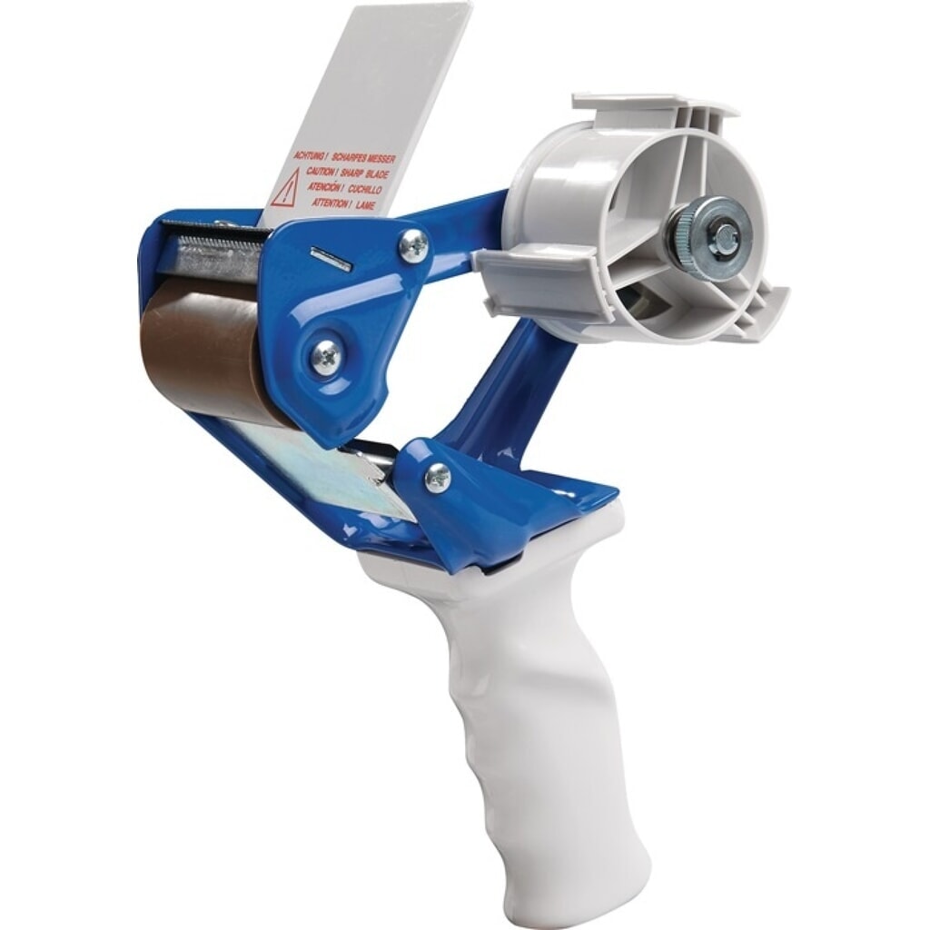 Handabroller Profi K20B, Metall, blau/weiß Produktabbildung: Handabroller Profi K20B, Metall, blau/weiß