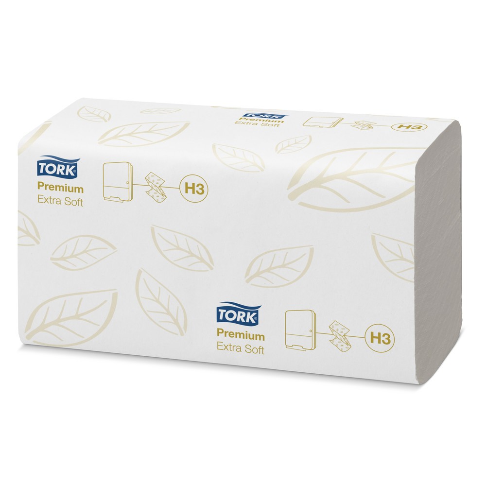 Product afbeelding: TORK® Premium Handdoekjes, Zigzag Fold, 3.000 handdoeken, wit