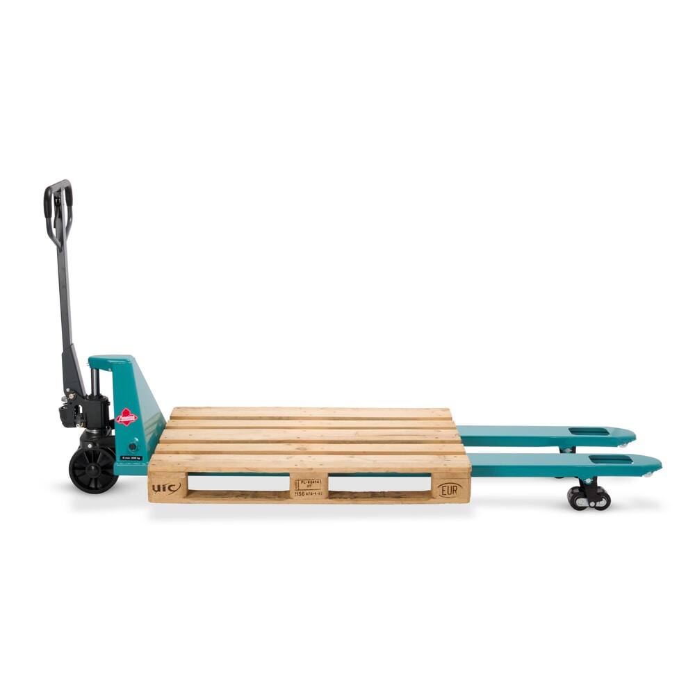 Produktabbildung Nr. 10: Handhubwagen Ameise® PTM 2.0, Tragfähigkeit 2.000 kg, Gabellänge 2.000 mm, Polyurethan, Tandemrollen