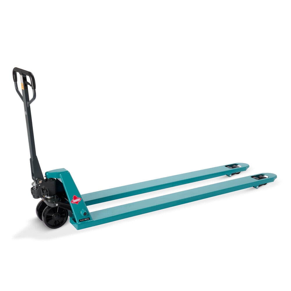 Produktabbildung Nr. 1: Handhubwagen Ameise® PTM 2.0, Tragfähigkeit 2.000 kg, Gabellänge 2.000 mm, Polyurethan, Tandemrollen