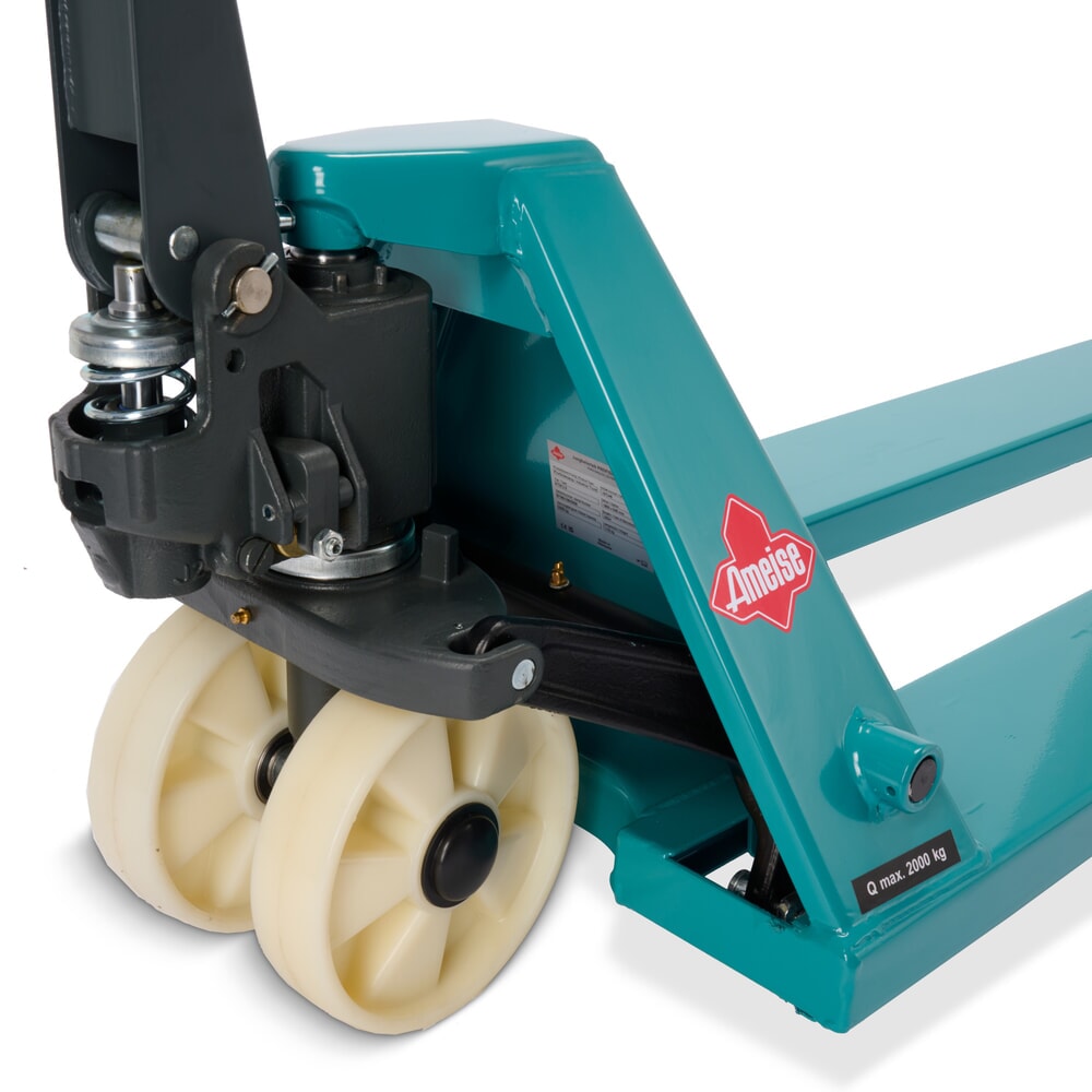 Produktabbildung Nr. 4: Handhubwagen Ameise® PTM 2.0, Tragfähigkeit 2.000 kg, Gabellänge 1.800 mm, Nylon, Tandemrollen