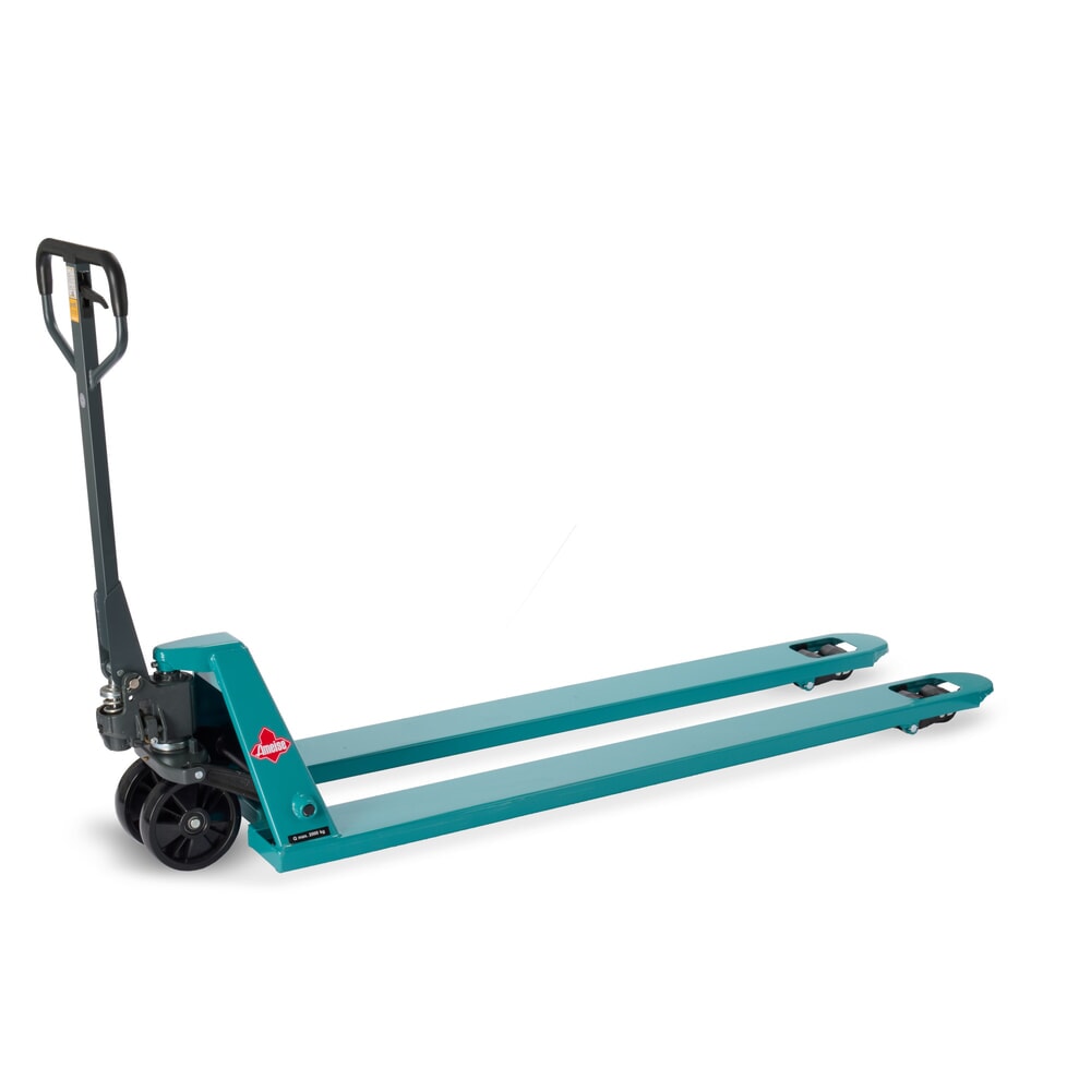 Produktabbildung Nr. 1: Handhubwagen Ameise® PTM 2.0, Tragfähigkeit 2.000 kg, Gabellänge 1.500 mm, Nylon, Tandemrollen