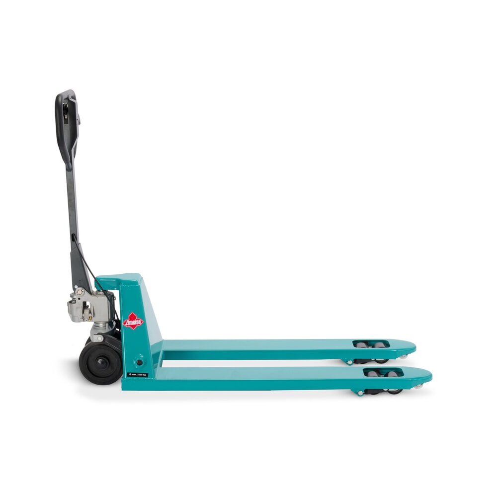 Produktabbildung Nr. 3: Handhubwagen Ameise® PTM 2.5 mit Handbremse, Tragfähigkeit 2.500 kg, Gabellänge 1.150 mm, Vollgummi/Polyurethan, Tandemrollen