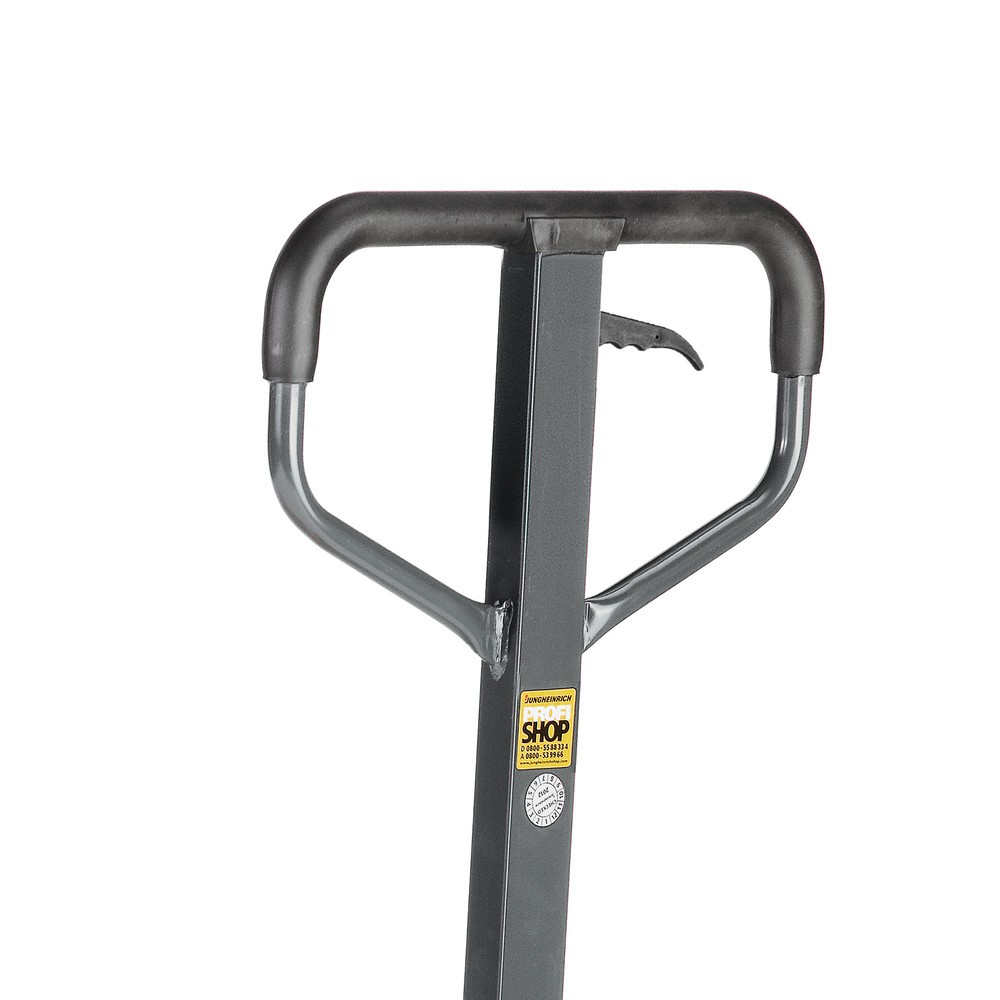 Produktabbildung Nr. 9: C-Ware Handhubwagen Ameise® mit Schnellhub, TK 2.500 kg, GL 1.150 mm, Vollgummi/Polyurethan, Tandemrollen, RAL 5018 türkisblau