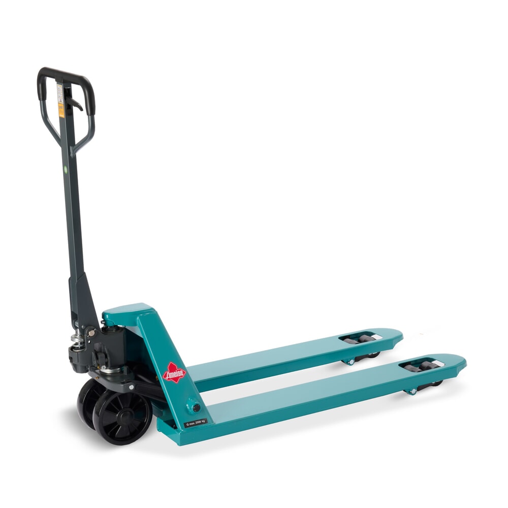 Produktabbildung: Handhubwagen Ameise® PTM 2.5, Tragfähigkeit 2.500 kg, Gabellänge 1.150 mm, Polyurethan, Tandemrollen