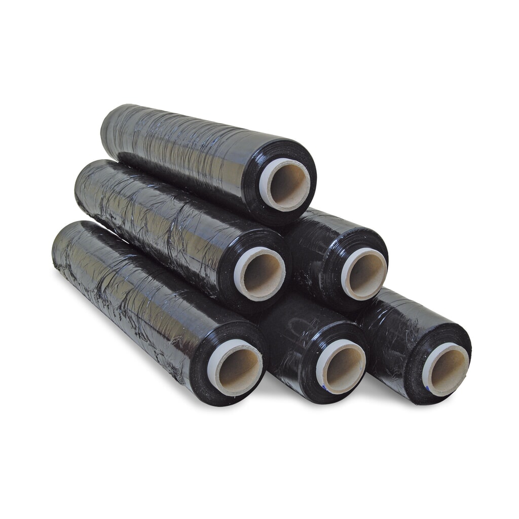 Produktabbildung: Handstretchfolie, BxL 500 mm x 260 m, Stärke 23 µm, schwarz