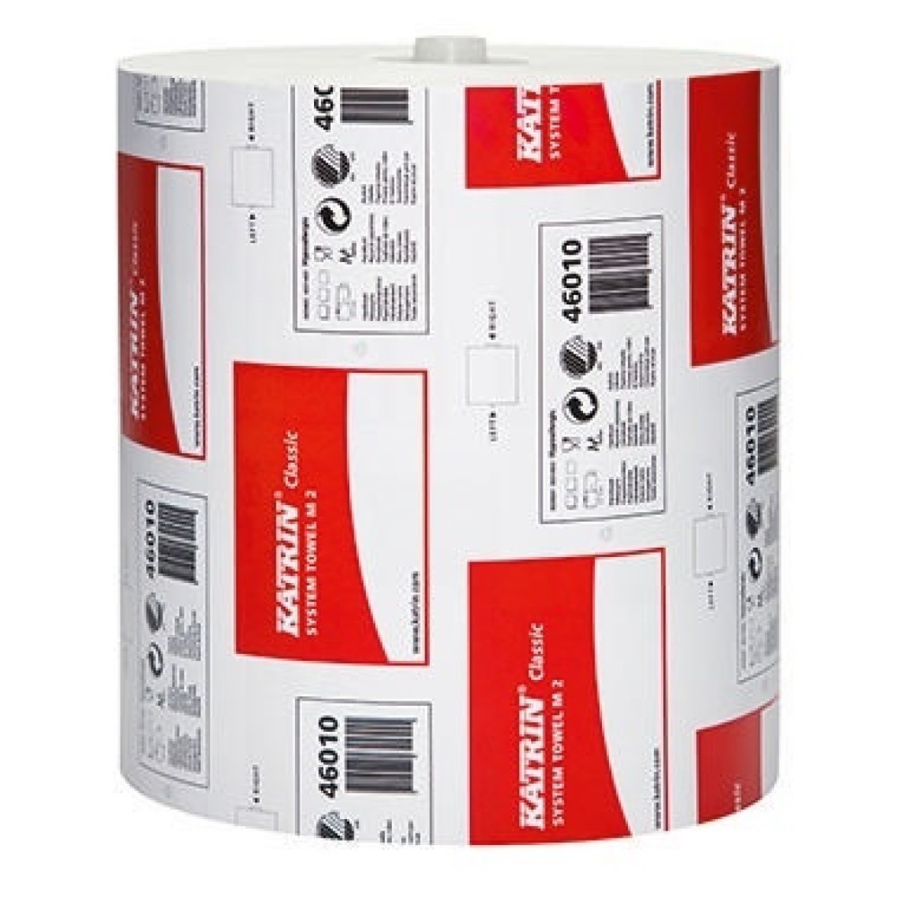 Produktabbildung: Katrin Handtuchrolle Classic System Towel M2 460102 weiß 6 Rl./Pack.