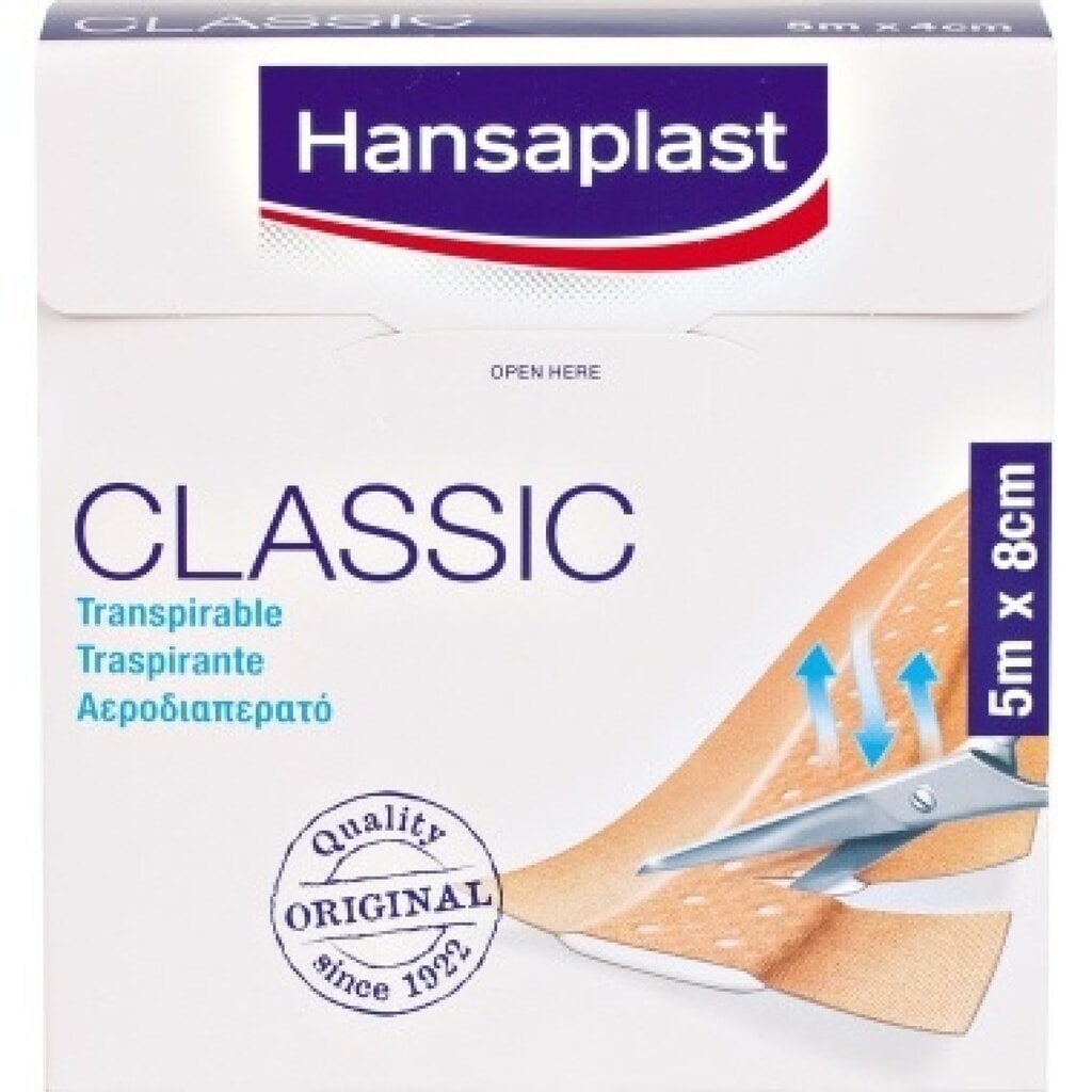 Produktabbildung: Hansaplast Pflaster CLASSIC 7577582 8cmx5m