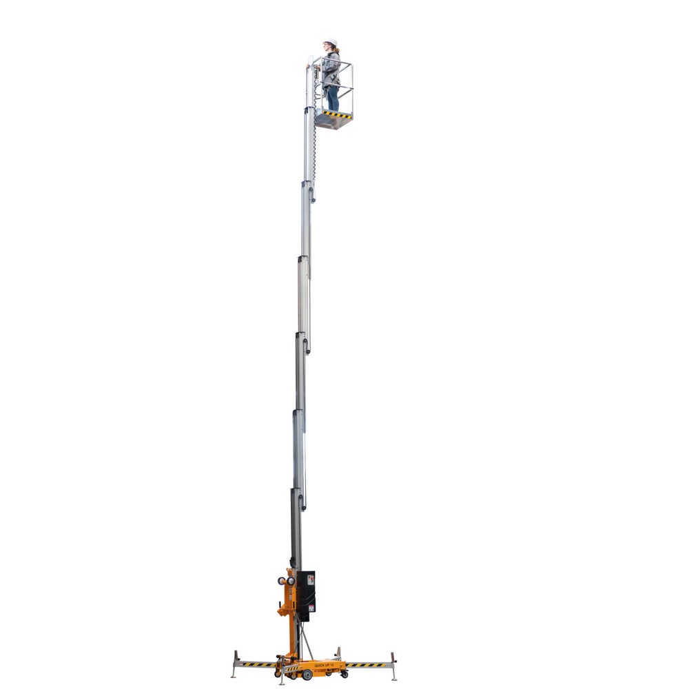 Produktabbildung: Haulotte Personenlift mit Teleskopmast QUICKUP 14 AC, Arbeitshöhe 13,7 m, Netzbetrieb (Wechselstrom)
