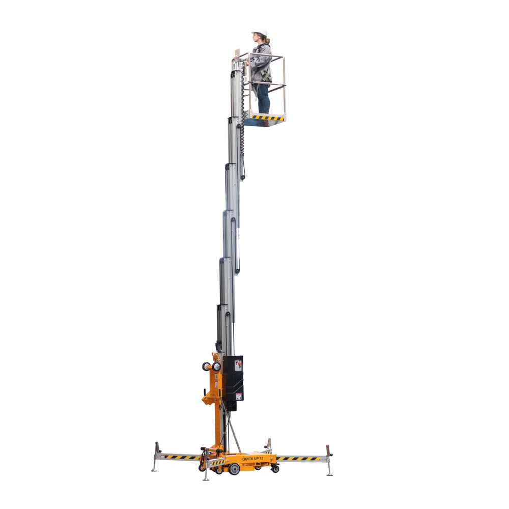 Produktabbildung: Haulotte Personenlift mit Teleskopmast QUICKUP 9 DC, Arbeitshöhe 9,5 m, Batteriebetrieb (Gleichstrom)