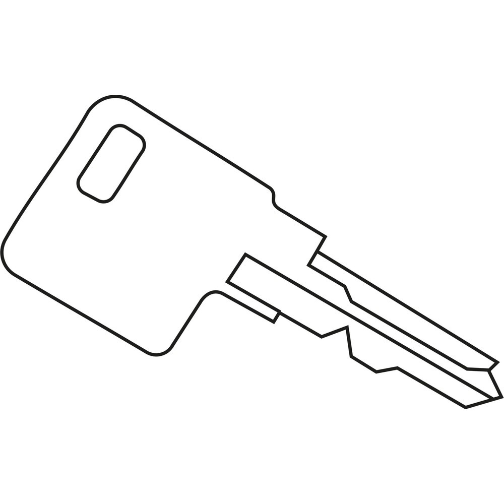Produktabbildung: Hauptschlüssel für Mechanisches Zahlenschloss für C+P Kleiderspinde WF-Locks 1401
