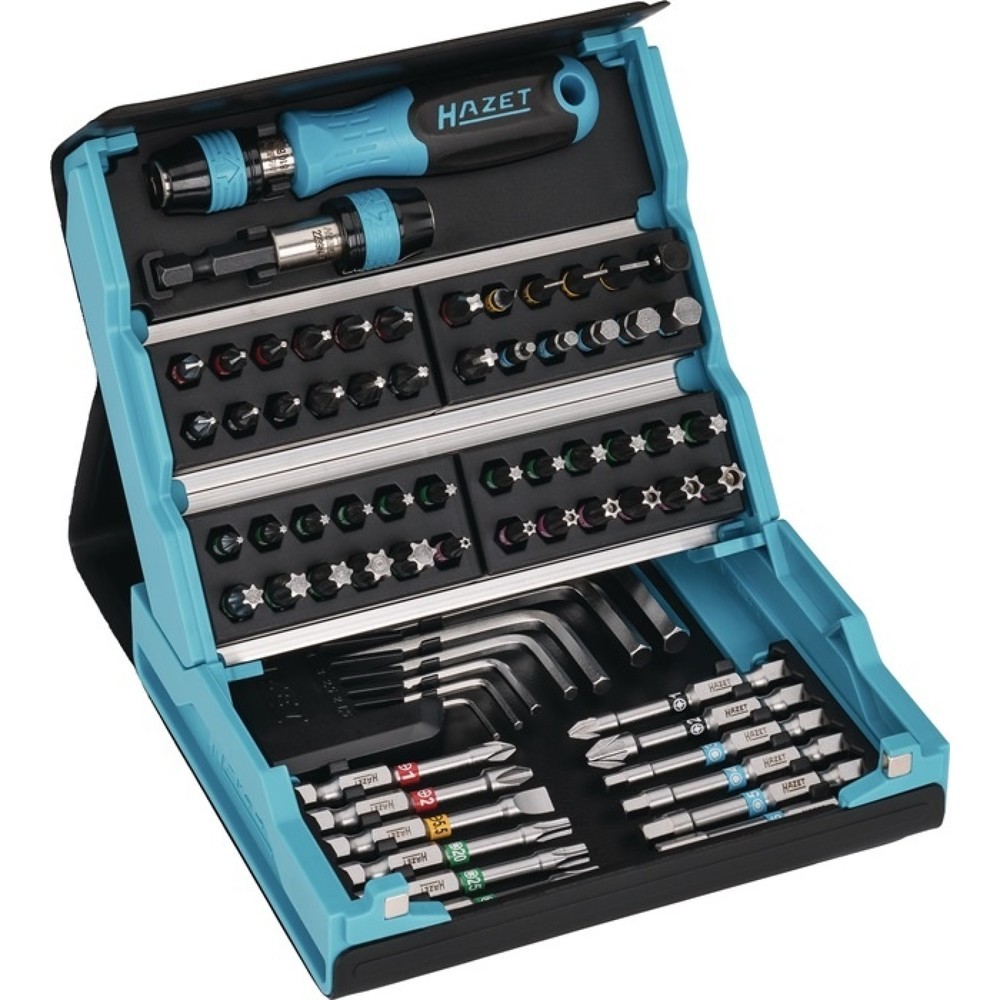 Produktabbildung: HAZET® Bitsortiment SmartCase 2200SC-1, 69-teilig, Schlitz/PH/PZD/6Kt./TX/TX-Bo