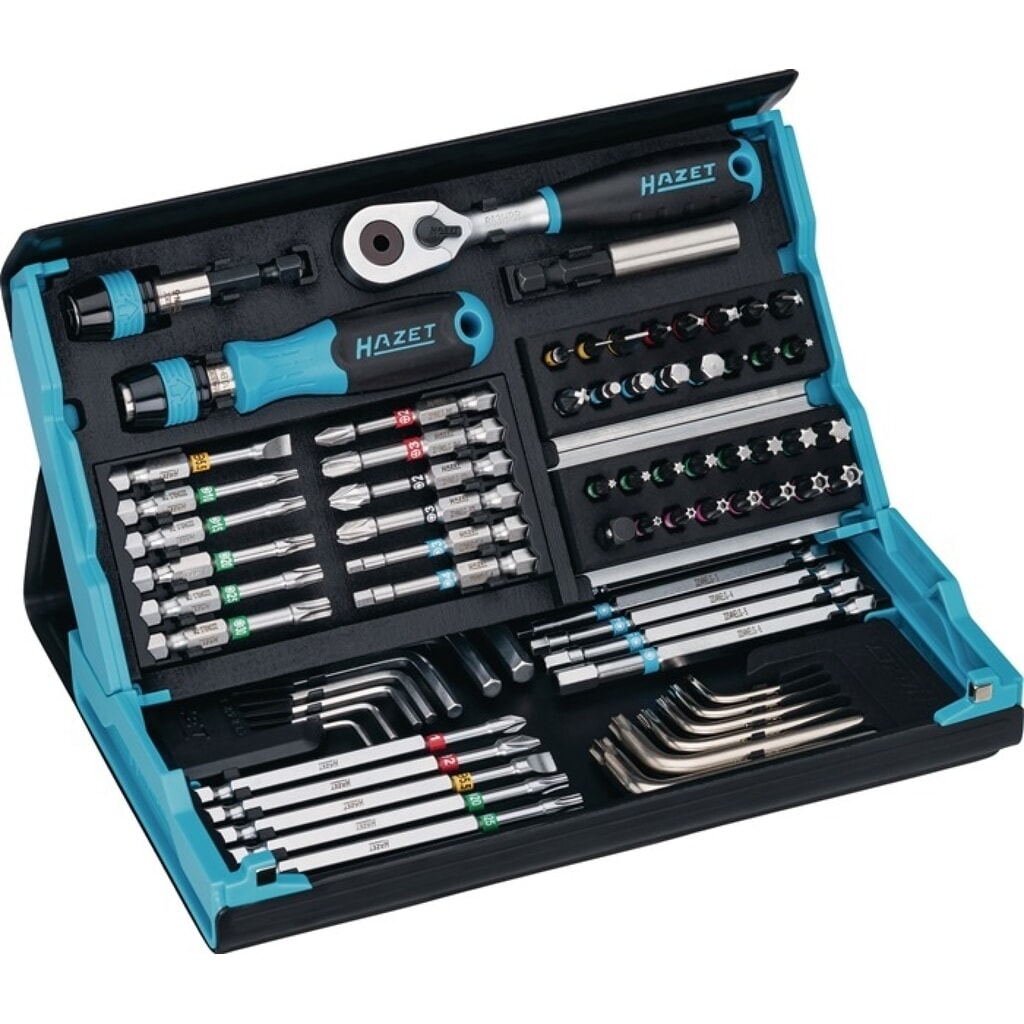 HAZET® Bitsortiment SmartCase 2200SC-31, 73-teilig, Schlitz/PH/PZD/TX/TX m.Zapfen/Innen-6Kt. Produktabbildung: HAZET® Bitsortiment SmartCase 2200SC-31, 73-teilig, Schlitz/PH/PZD/TX/TX m.Zapfen/Innen-6Kt.