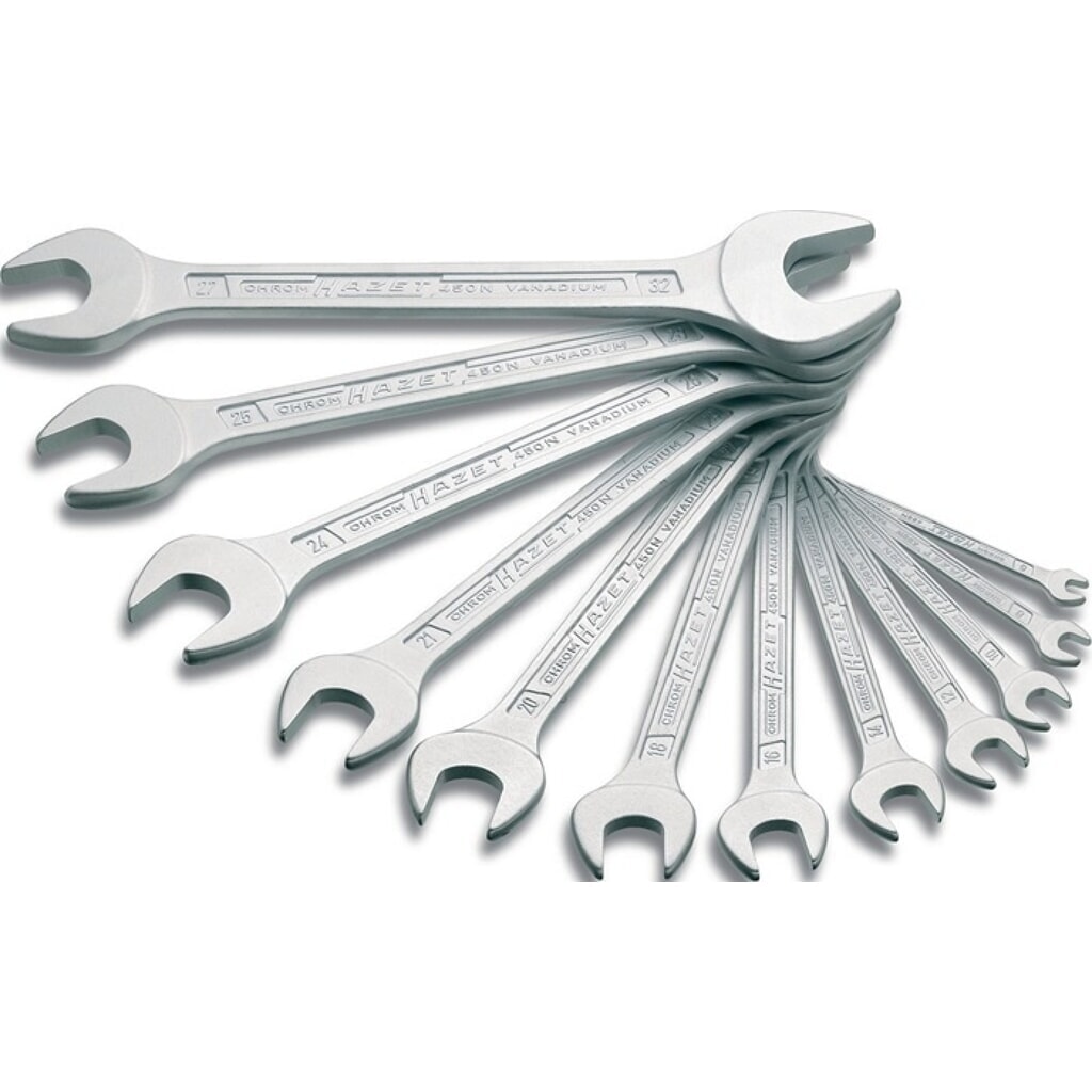 Produktabbildung: HAZET® Doppelmaulschlüsselsatz 450N, 10-teilig SW6-32 mm, Spezialstahl