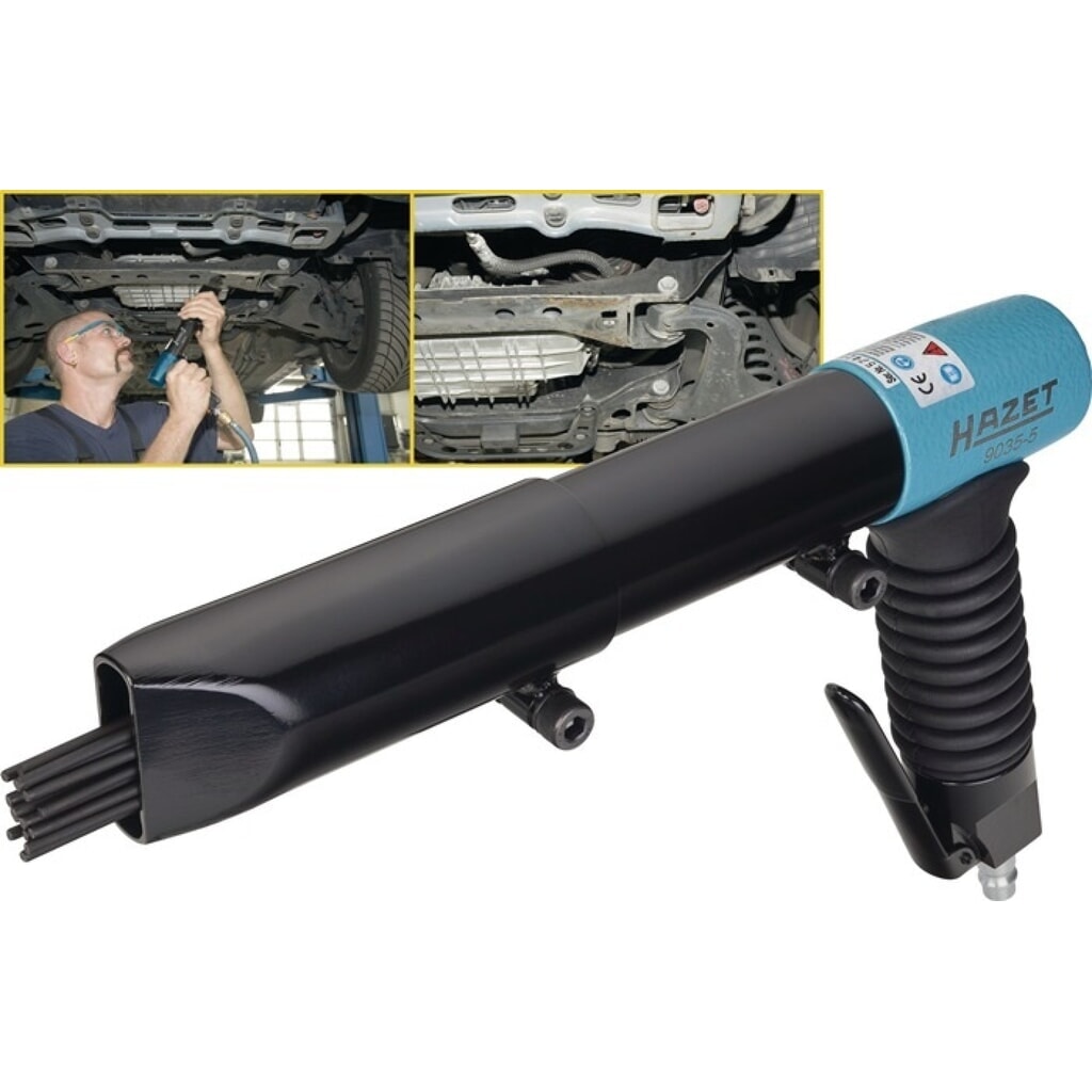 HAZET® Druckluftnadelentroster 9035-5, 3200 min-¹, 19 x 3 mm Produktabbildung: HAZET® Druckluftnadelentroster 9035-5, 3200 min-¹, 19 x 3 mm