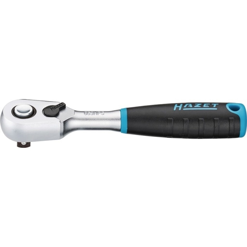 HAZET® Hebelumschaltknarre 863HPS, 1/4 Zoll 90 Zähne, 2-Komponentengriff Produktabbildung: HAZET® Hebelumschaltknarre 863HPS, 1/4 Zoll 90 Zähne, 2-Komponentengriff