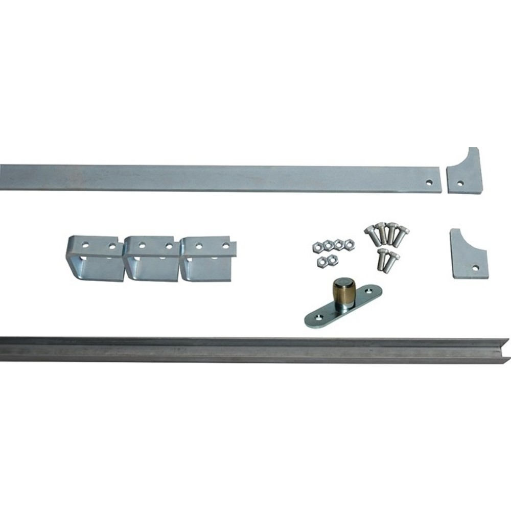 Produktabbildung: HBS-BETZ Laufschienen-Set, Stahl verzinkt, 80787 Schienengröße 50x10mm, 105 oder 120 mm Rollen