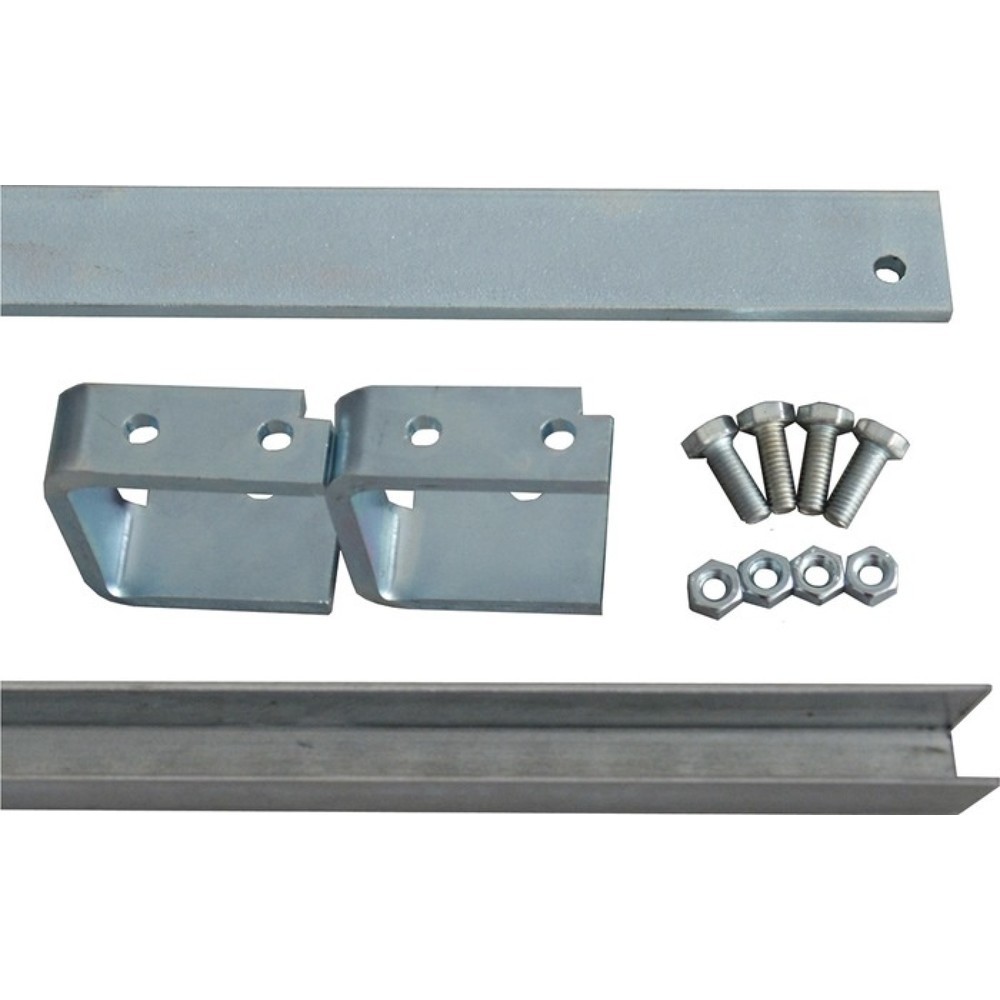 Produktabbildung: HBS-BETZ Laufschienenverlängerungs-Set, Stahl verzinkt, 80841, für Laufschienen-Set 45x8 mm