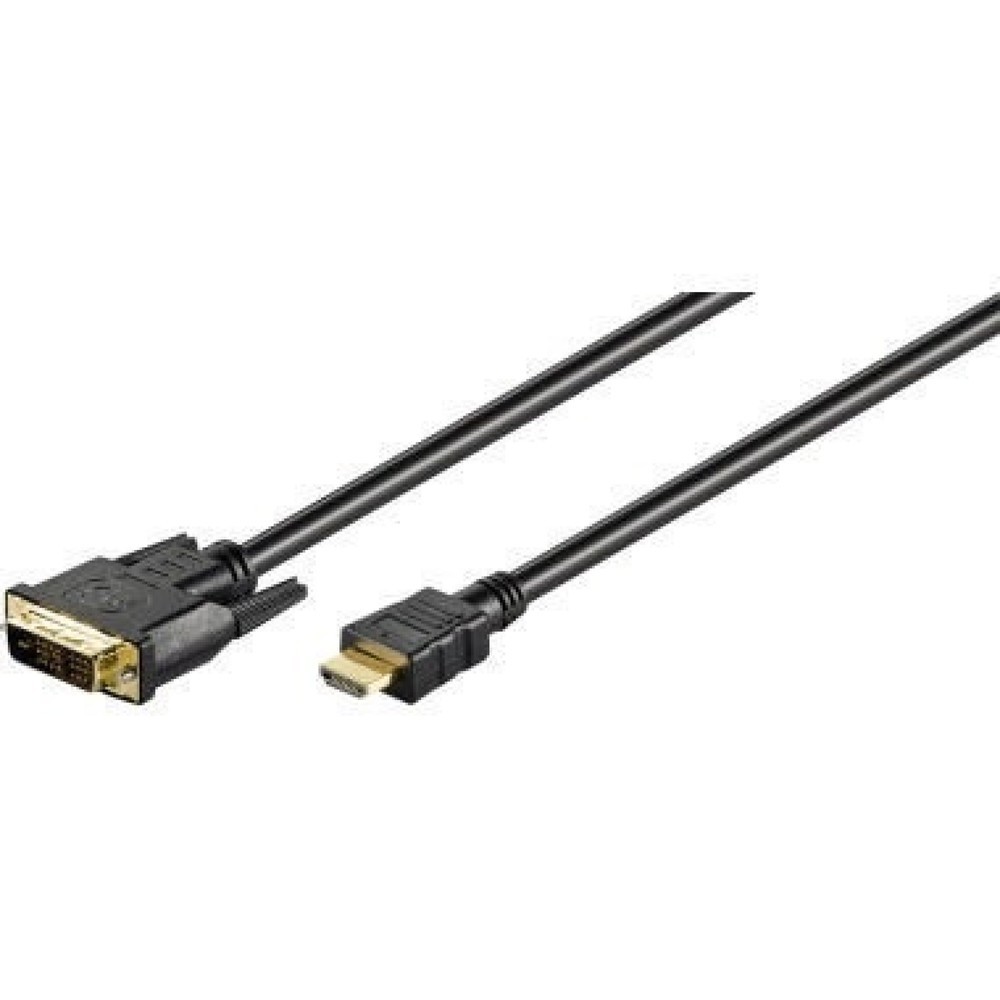 Produktabbildung: Goobay HDMI/DVI-D Kabel 51580 2m schwarz