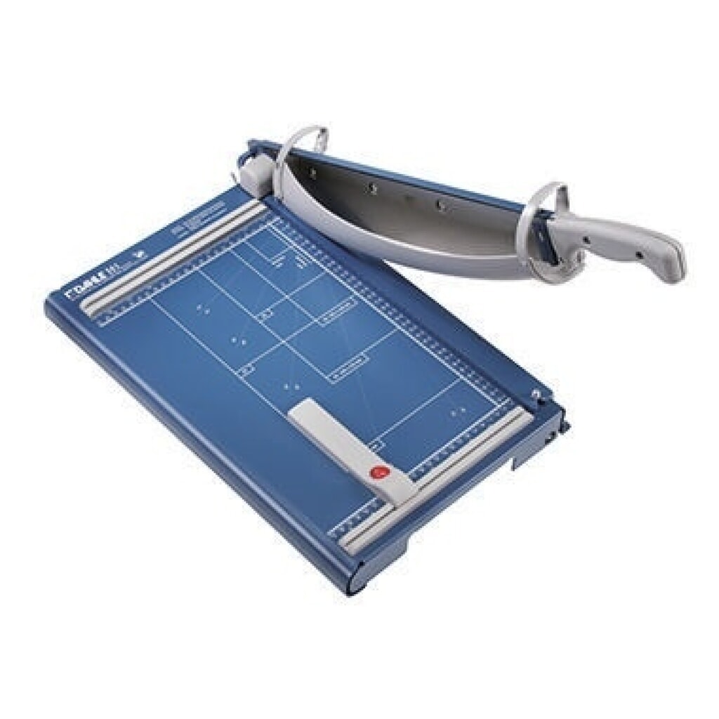 DAHLE Hebelschneider 00561-21285 265x440mm DIN A4 35Bl. Metall blau Produktabbildung: DAHLE Hebelschneider 00561-21285 265x440mm DIN A4 35Bl. Metall blau