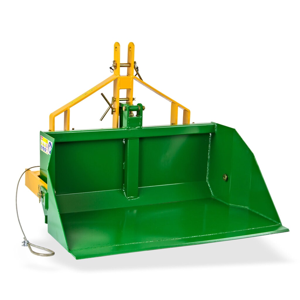 Produktabbildung: Heckschaufel DHS100M Kat 1, Volumen 0,25 m³, Nutzlast max. 400 kg