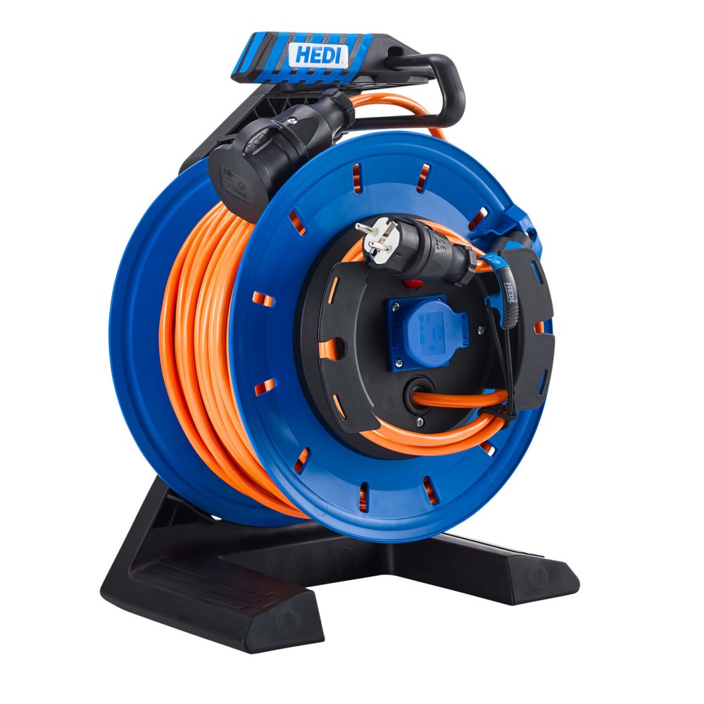 Produktabbildung Nr. 1: HEDI Gerätekabeltrommel Generation 7 Champion, mit Schleifring, H07BQ-F 3G2,5, IP54, 25 m