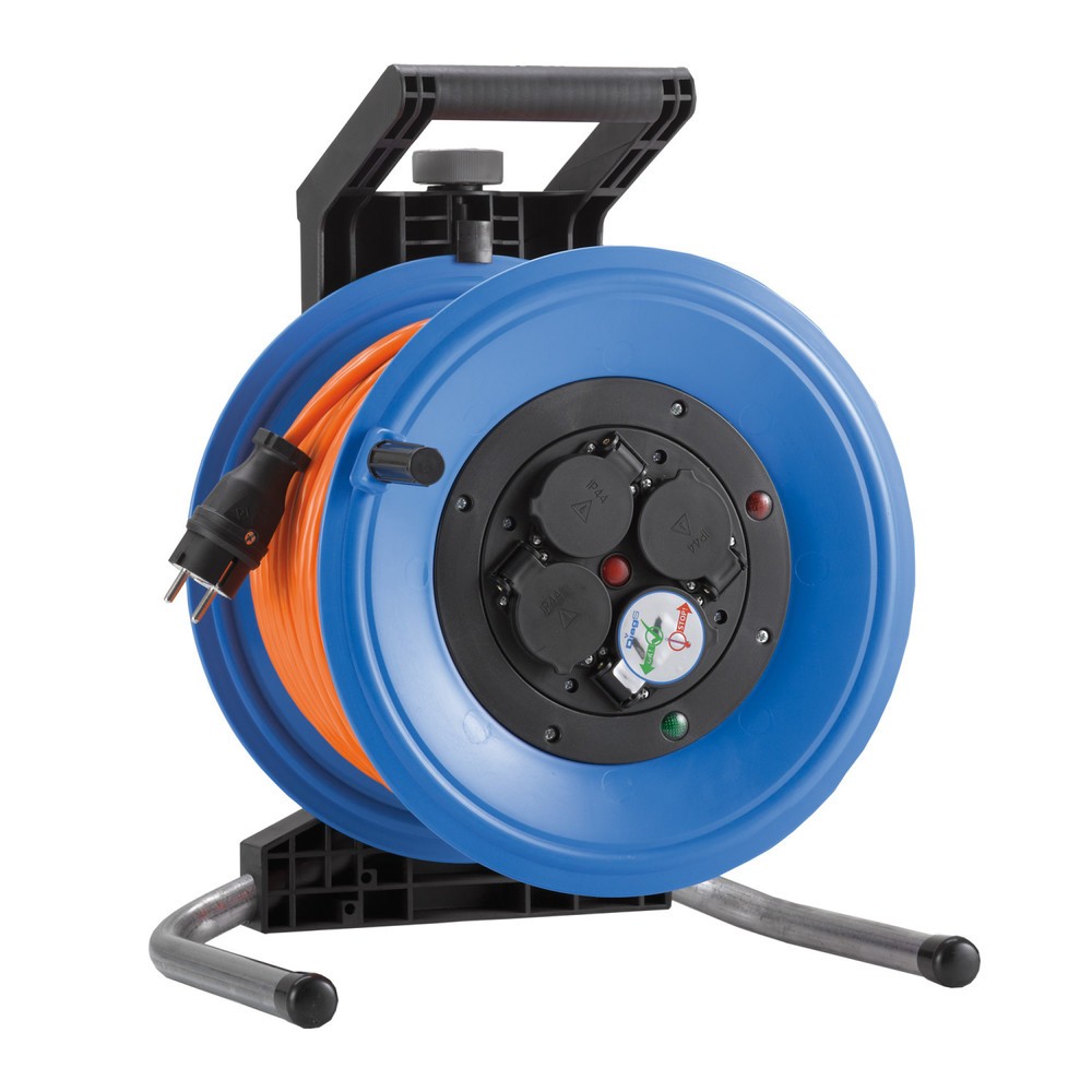Productafbeelding nr. 1: HEDI kabeltrommel Professional Plus 320, H07BQ-F 3G1.5, IP44, 50 m, 4-voudige geaarde contactdoos