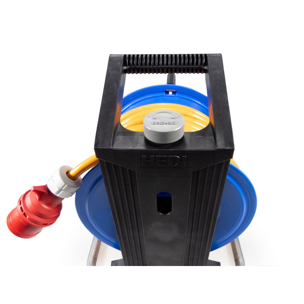 Productafbeelding nr. 2: HEDI kabeltrommel Professional Plus 320, H07BQ-F 3G1.5, IP44, 50 m, 4-voudige geaarde contactdoos