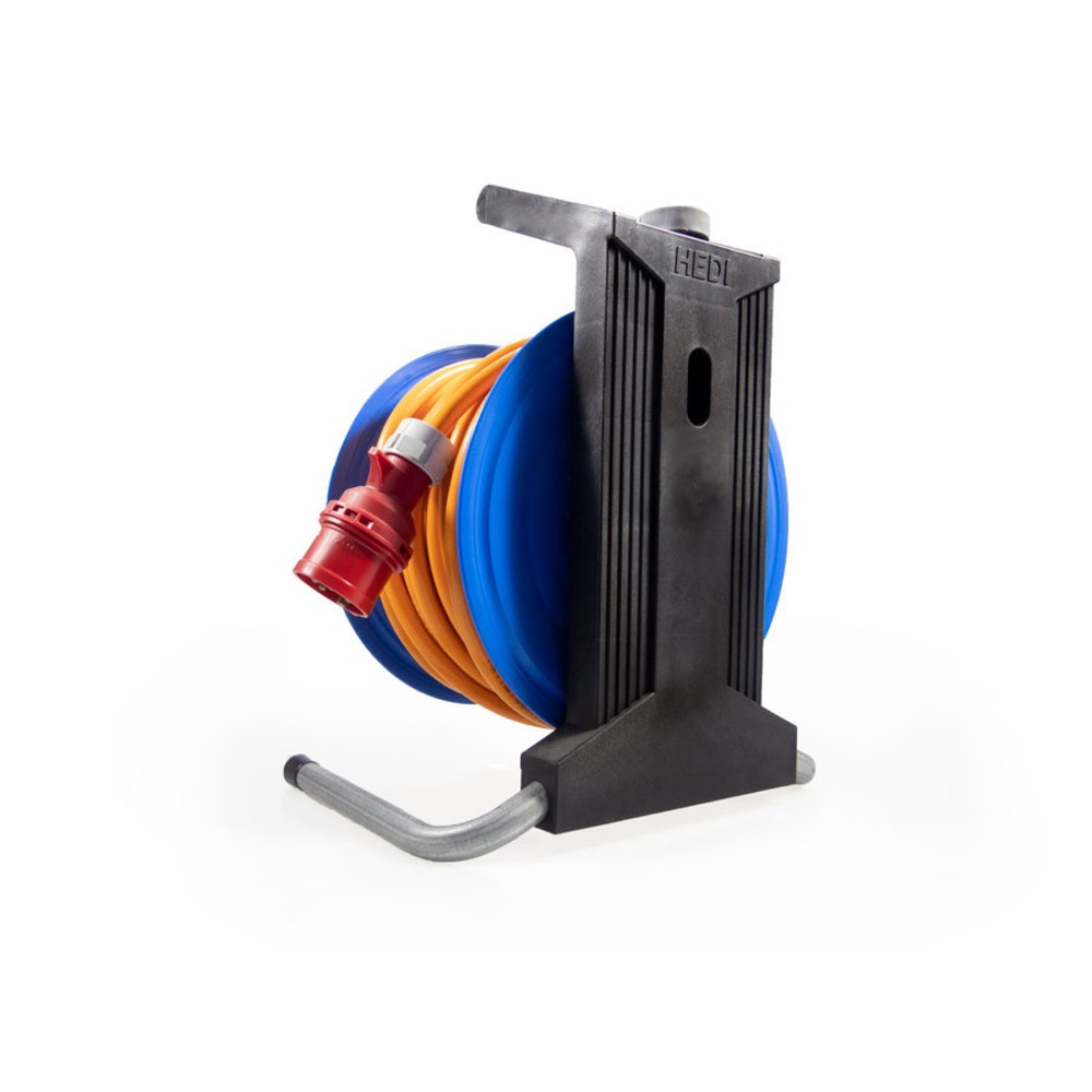 Productafbeelding nr. 4: HEDI kabeltrommel Professional Plus 320, H07BQ-F 3G1.5, IP44, 50 m, 4-voudige geaarde contactdoos