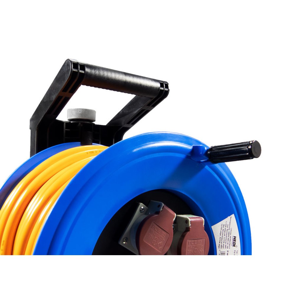 Produktabbildung Nr. 3: HEDI Kabeltrommel Professional Plus 320, H07BQ-F 5G2,5, IP44, 25 m, 2x CEE- u. 1x Schuko-Steckdose