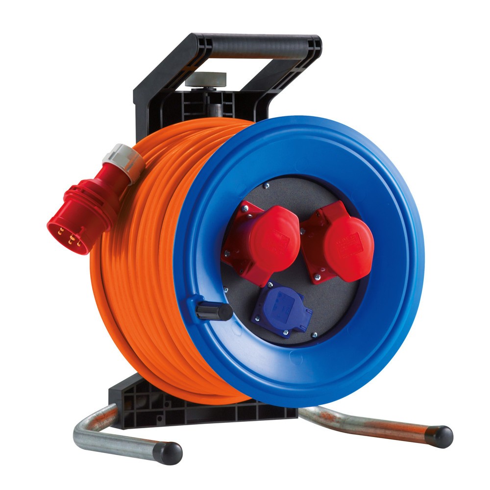 Produktabbildung Nr. 1: HEDI Kabeltrommel Professional Plus 320, H07BQ-F 5G2,5, IP44, 25 m, 2x CEE- u. 1x Schuko-Steckdose