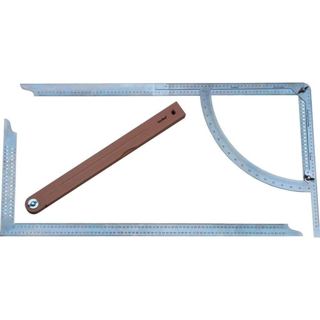 Produktabbildung: HEDUE Anreißgerät Alpha Classic Set, Edelstahl rostfrei, 500 mm Buchenholzschmiege