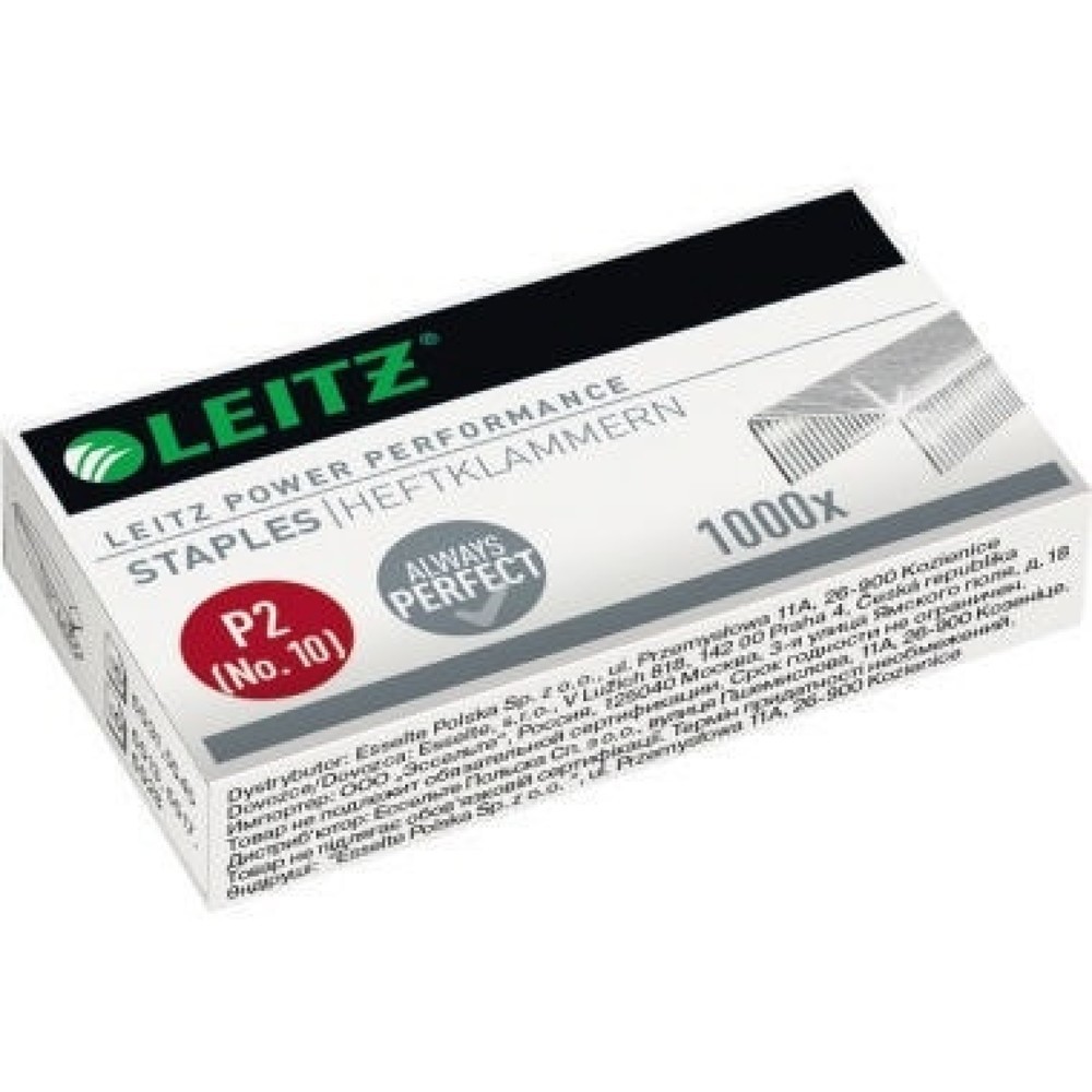 Produktabbildung: Leitz Heftklammer Nr.10 55770000 10Blatt verzinkt 1.000 St./Pack.