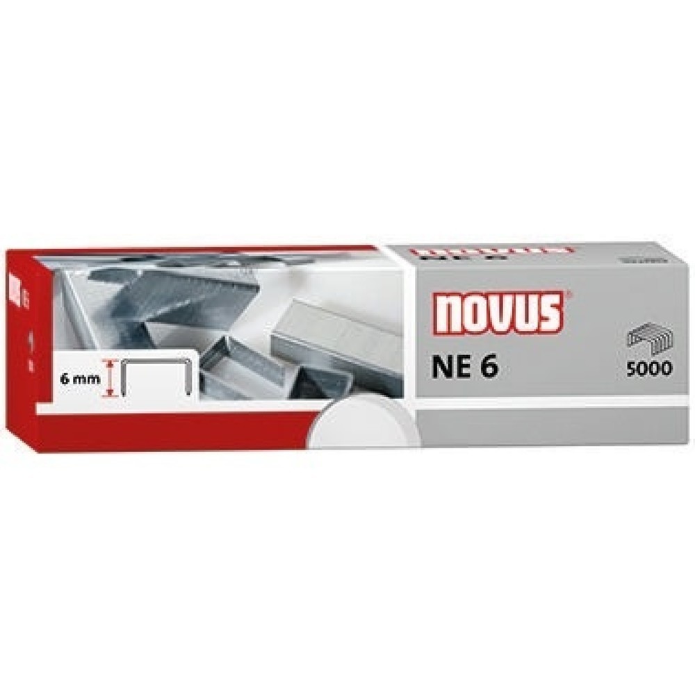Produktabbildung: NOVUS Heftklammer NE 6 042-0000 verzinkt 5.000 St./Pack.