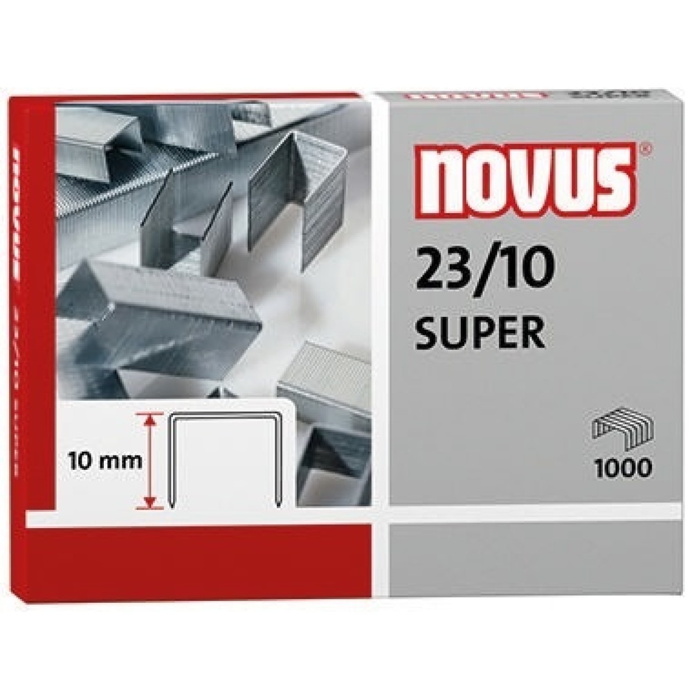 Produktabbildung: NOVUS Heftklammer 042-0531 23/10 verzinkt 1.000 St./Pack.