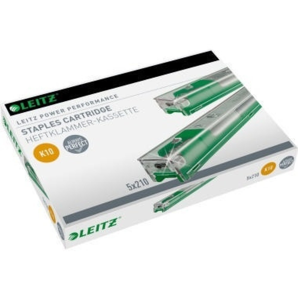 Produktabbildung: Leitz Heftklammerkassette K10 55930000 verzinkt 5x210 St./Pack.